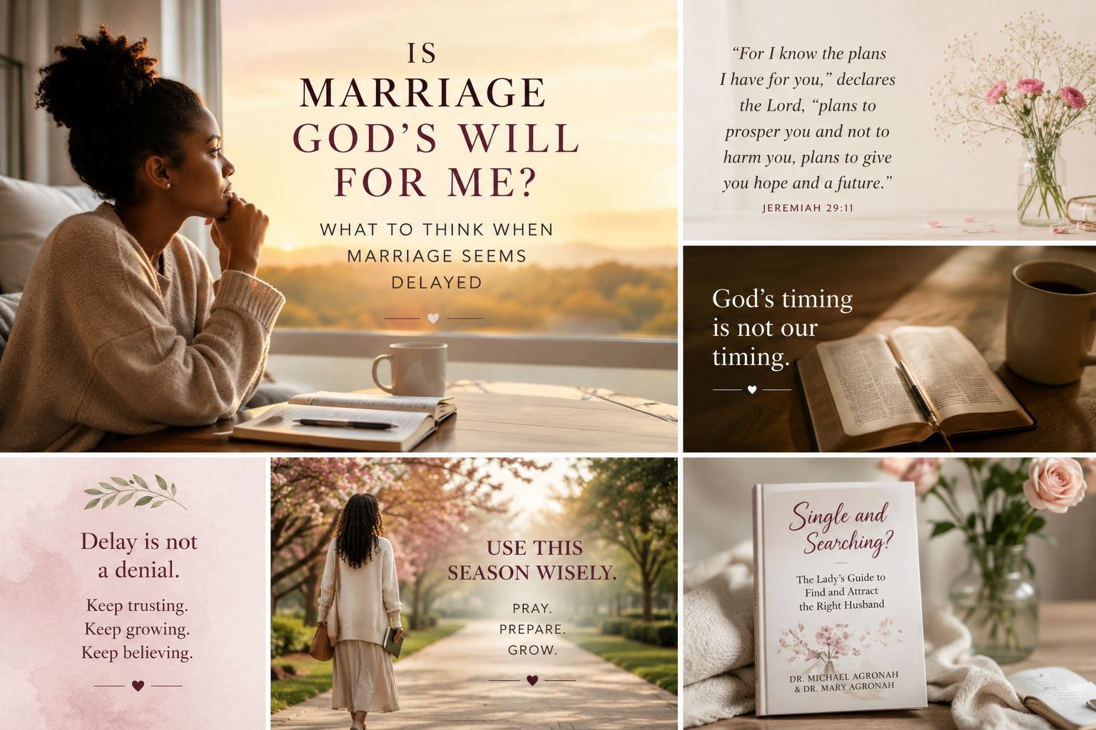 Christian woman reflecting and praying while waiting for marriage